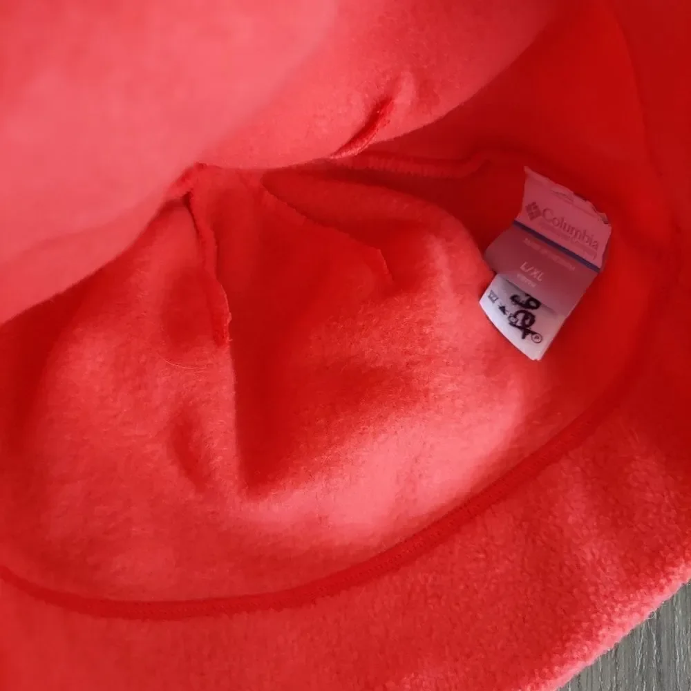 Columbia Kid's Red Fleece Beanie Youth L/XL
